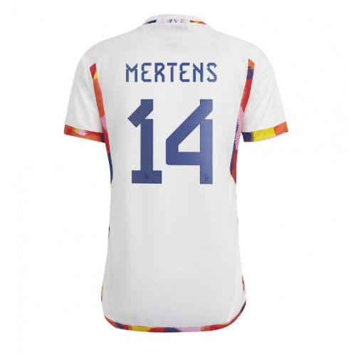 Belgia Dries Mertens #14 Koszulka Wyjazdowych MŚ 2022 Krótki Rękaw